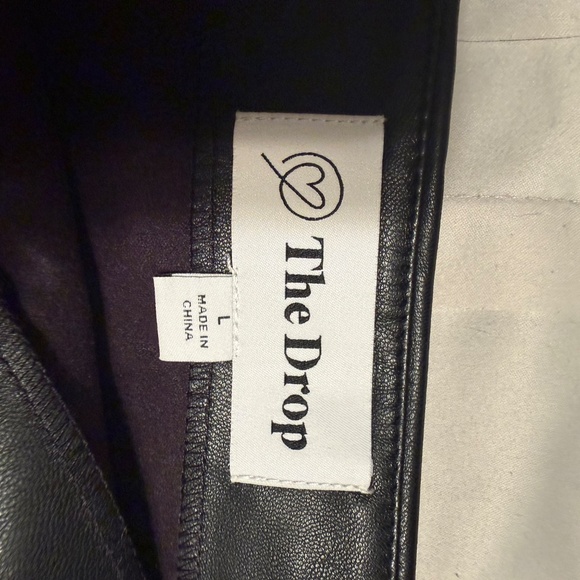 Faux Leather Wrap Skirt - Picture 4 of 4